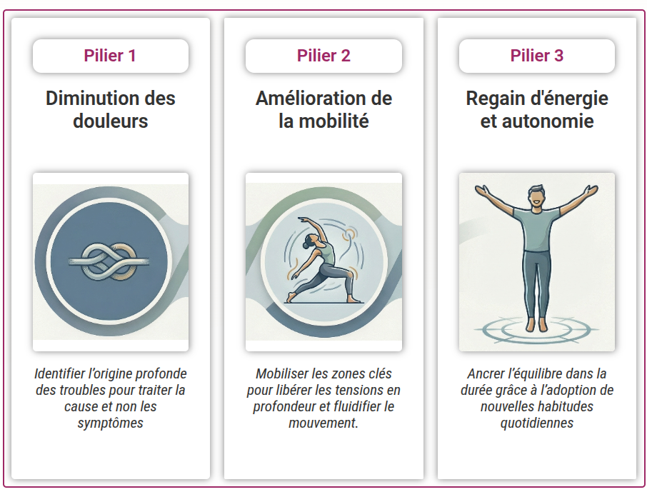 Les 3 piliers de la transformation en Ortho-Bionomy