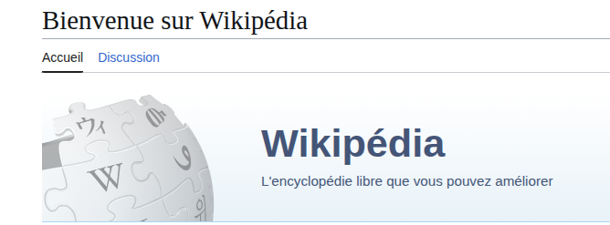 wikipedia page d'accueil